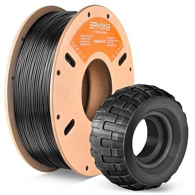  TPU Filament 1.75mm for 3D Printer +/-0.03mm, 95A, 0.5kg 0.5kg-TPU 0.5kg-black