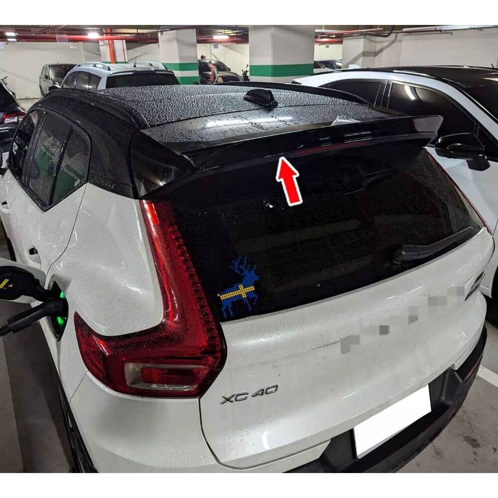 VOLVO XC40 EX40 5DR SUV Matte Black Rear Roof Spoiler Wing 18-24 FRP
