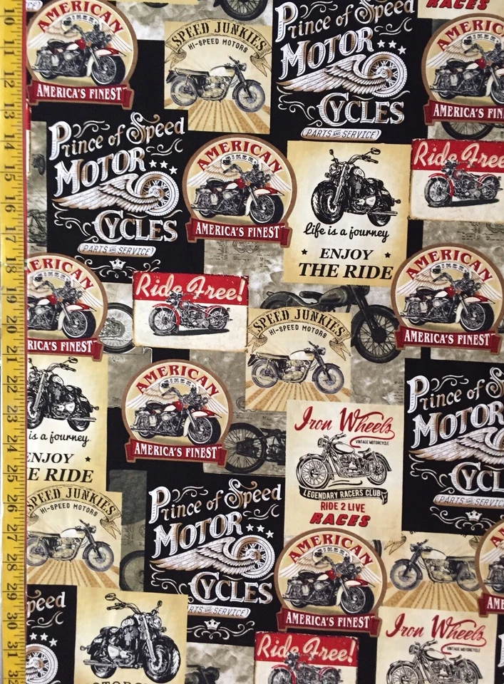 Tela de tesoros atemporales coloreados y grises para motocicletas DIVERTIDOS C8049 Foto 4 de 4