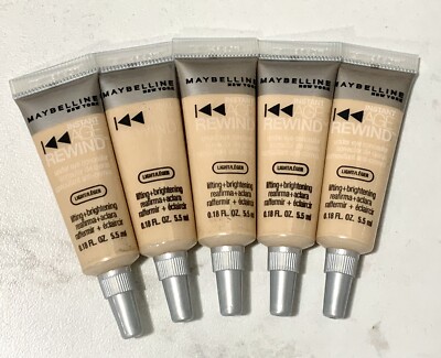 5X Maybelline Instant Age Rewind under eye concealer ~ LIGHT ~ nwob travel size