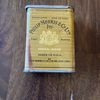 Vintage Phillip Morris & Co. Ltd. Special Blend Cigarettes Tin 