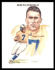 1989 ALL TIME GREAT QUARTERBACKS BOB WATERFIELD LOS ANGELES RAMS #3G UK