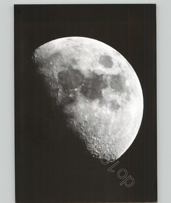 Full View of MOON Through Telescope LUNAR STUDY Space Research 1950s Press Photo