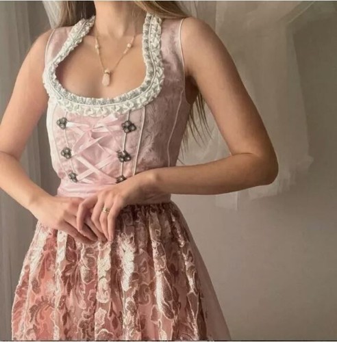 B863/ Gr. 44 BPC PUDER rosa LUXUS PREMIUM selection Dirndl neu - Bild 4 von 16