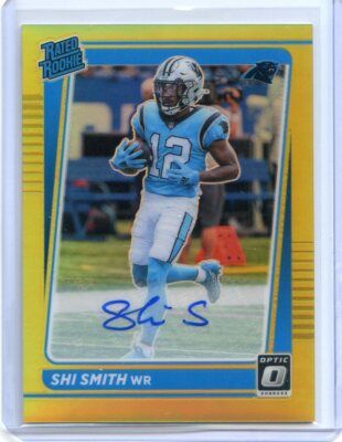 2021 Panini Donruss Optic SHI SMITH RC Rated Rookie GOLD PRIZM Auto #4/