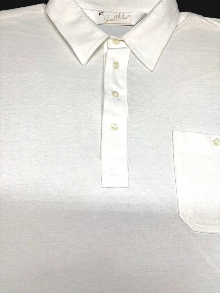 Arnold Palmer 男式高尔夫 Polo 套衫针织短袖白色 Polo 衫 XL — 第 2/4 张图片