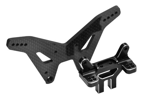 Losi Rear Wing, FOX, Black, DBXL-E 2.0
