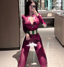 Sexy Lady Lingerie Captain America Cosplay Bodysuit Adult Women Babydoll