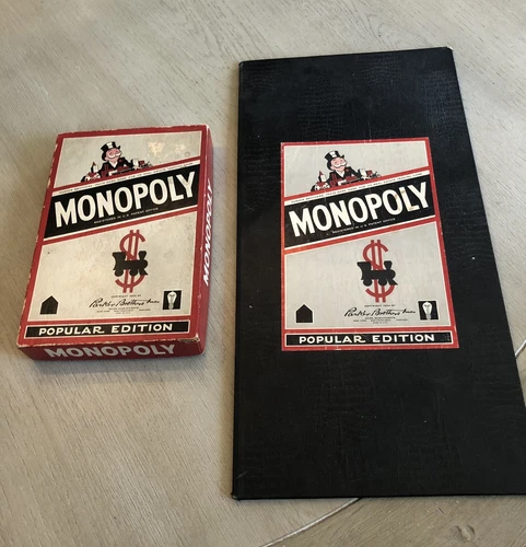 Vintage MONOPOLY board game - Parker Brothers c 1954 - COMPLETE
