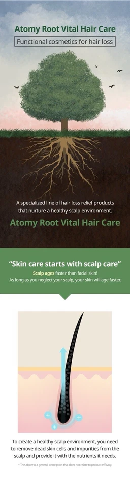 ATOMY Root Vital Hair Care Shampoo Scalp & Hair Loss Anti-Hair Loss 500ml - Image 2 of 4