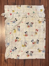 Vintage 1984 Disney Dundee Curtain Panels Set of 4 Babies Mickey Minnie Mouse