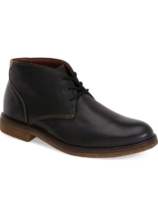 Johnston Murphy Copeland Chukka Boots Black Water Resistant