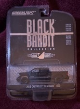 2015 Chevrolet Silverado 1500 Greenlight Black Bandit  1:64 Factory Sealed