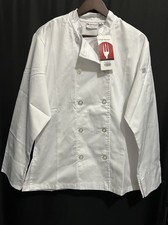 Womens White Chef Works Jacket Brand New Size M Fitted