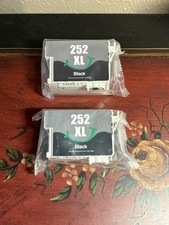(2) 252XL Black Ink Cartridges FREE SHIPPING GUARANTEED