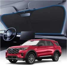 Custom For Ford Explorer 2020-2025 Car Front Windshield Sun Shade UV Block Cover