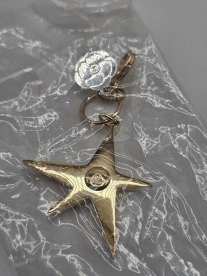 CHANEL Holiday 2025 Camellia Star Comet Charm Keychain Gold Silver SEALED