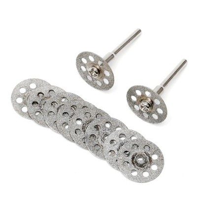 10Pcs Diamond Cutting Discs 20mm Blades Cut Off Wheel for Dremel Rotary Tools