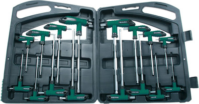 Brüder Mannesmann T-Griff-Inbusschlüssel-Set 16-Tlg., Ergonomisch, Hohes Drehmom