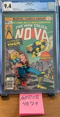 Nova #4 (1976)   CGC 9.4   1st App. Corruptor   Thor Crossover   Kirby Cover