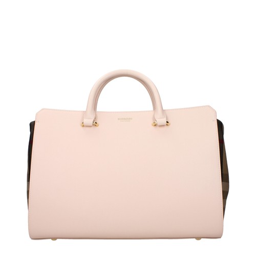 Burberry Pink Leather Handbag 100% Authentic
