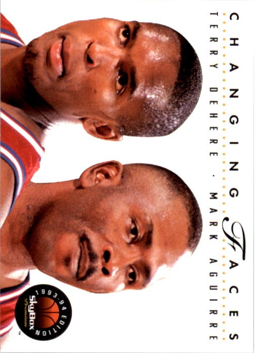 1993-94 SkyBox Premium #303 Terry Dehere CF Mark Aguirre - NM