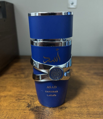 Lattafa Asad Zanzibar Eau de Parfum Spray, Regular Size 3.4 fl oz