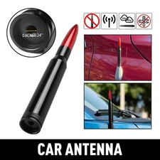 50 Cal Aluminum Bullet Short Antenna Kit Red Fits For Dodge Ram 1500 2500 3500 A