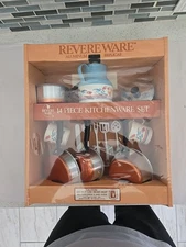 Vintage Revere Ware Replica Play Set Pots and Tea Set Sealed 14 Pieces