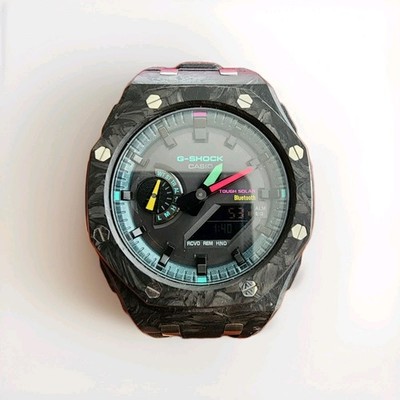 Real Forged Carbon SOLAR Casioak MOD G-Shock GAB2100MF-1A