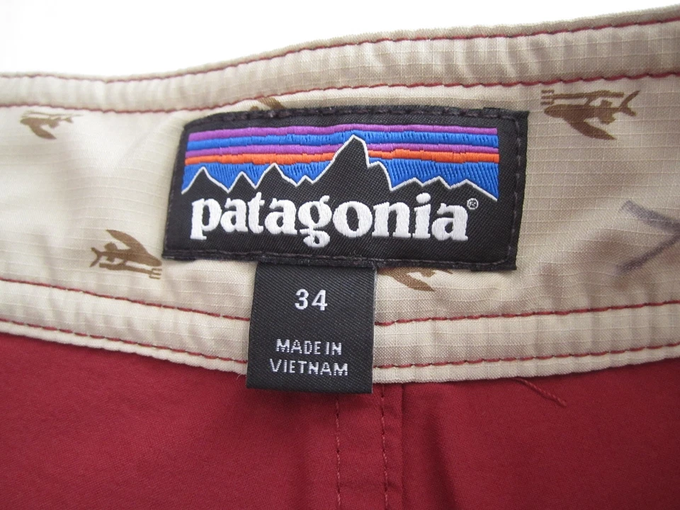 Pantalones cortos de natación Patagonia Wavefarer de nailon para hombre talla 34 (MP428) Foto 2 de 4