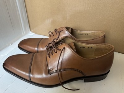Saks Fifth Avenue Brown Cap Toe Oxfords   Made in Italy   Men s 9M