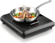 CUSIMAX 1500W Hot Plate, Portable Infrared Electric Stove for Home with 7 Speed,