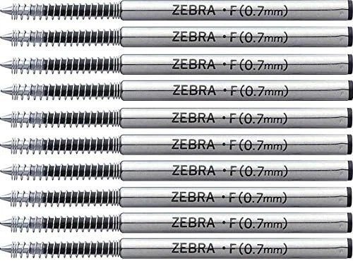 Zebra Pen Refills 0.7Mm Pack of 10 F-701