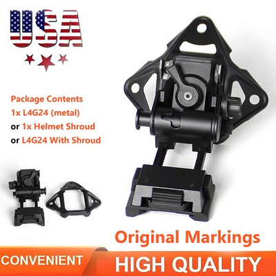 #ad Metal L4G24 CNC Helmet Shroud G24 Mount with Shroud For PVS14 Night Vision $25.99