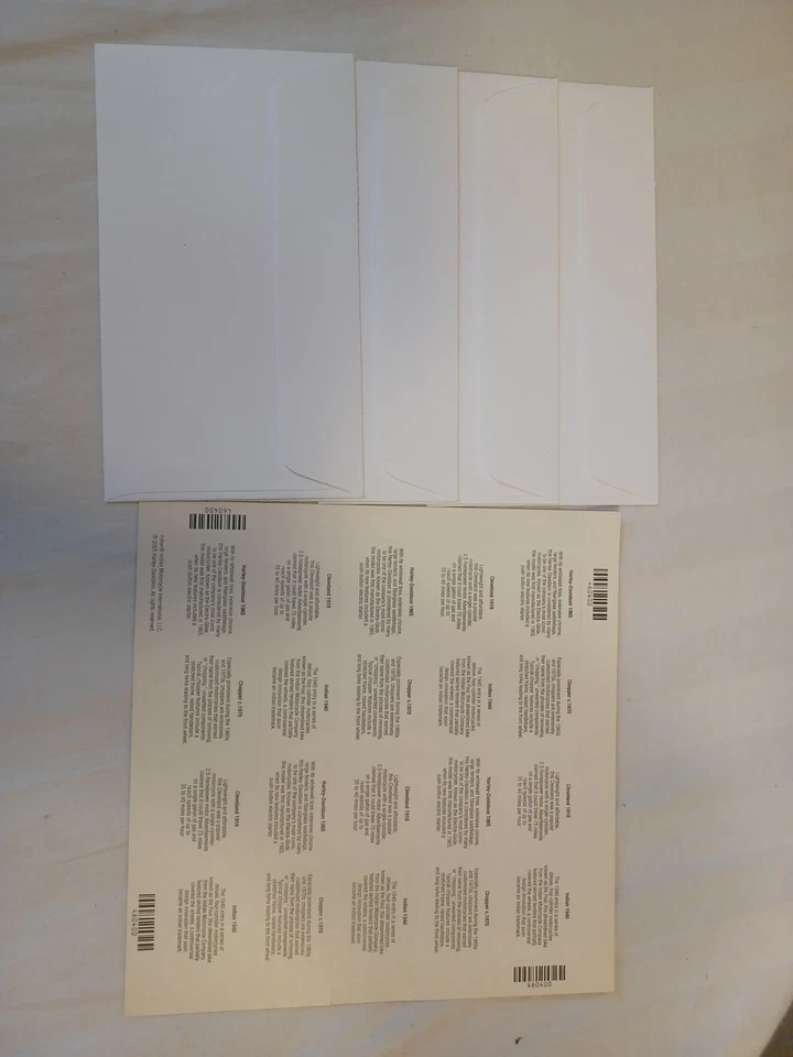 First Day Issue American Motorcycle Stamp Sheet And 4 Pre-paid Envelopes 2006 - Image 4 of 4