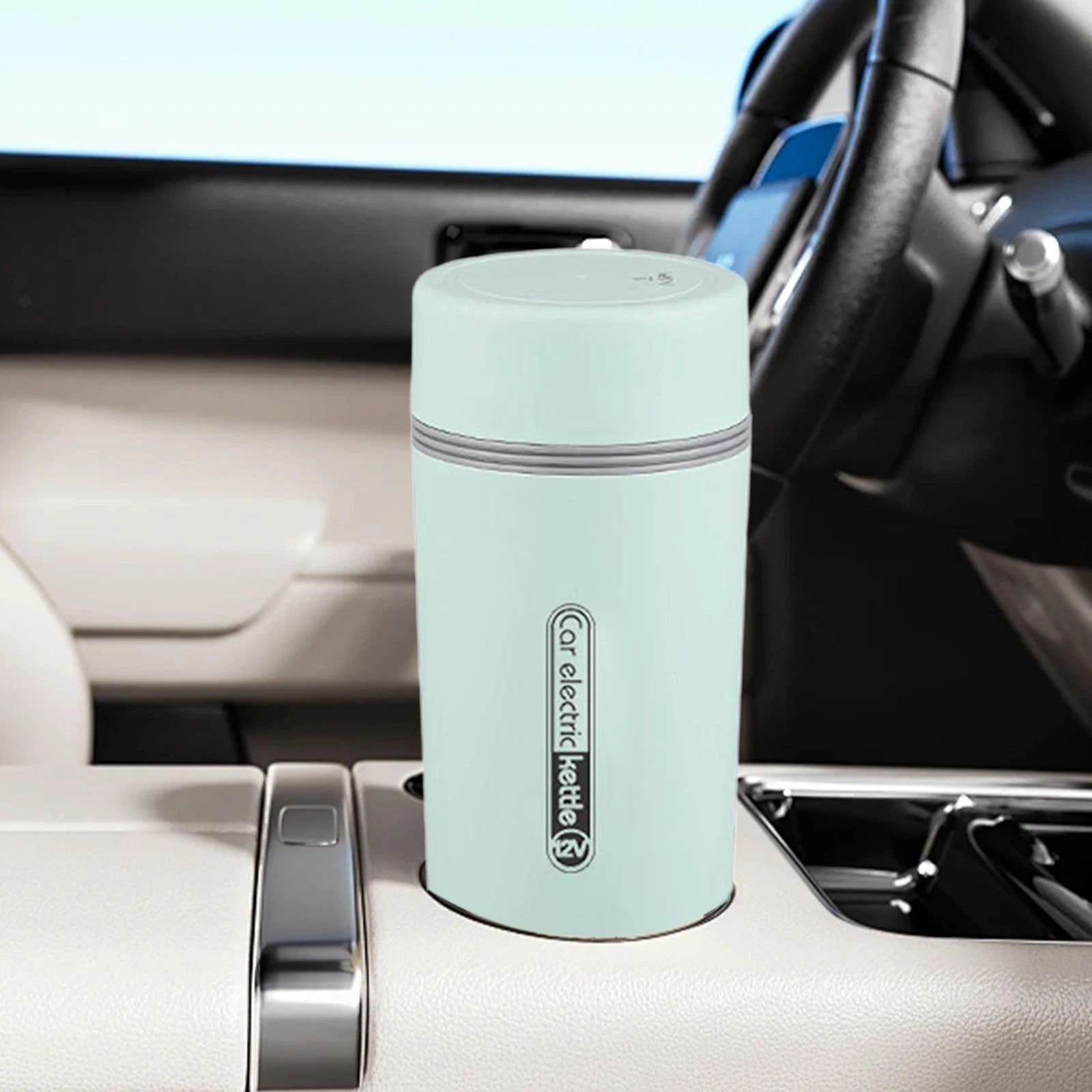 Car Electric Kettle 12V 24V Universal Car Heating Cup for Camping Road Trips
