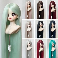 Long Straight Dolls Wig Soft Hair for 1/3 1/4 BJD SD Toy DIY Hair Only Wigs
