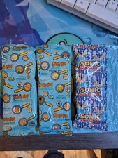 ¡2 bocadillos de frutas Scooby-Doo y 1 Sonic The Hedgehog! Error/mal corte sellado de fábrica