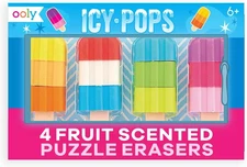 Icy Pops Scented Erasers - Set of 4