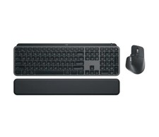 Logitech MX Keys S Combo Wireless Keyboard Mouse Palm Rest Set Graphite 920-0118