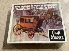 Vintage Craftmaster Wagons of Old West Stage Coach Authentic Scale Model Kit
