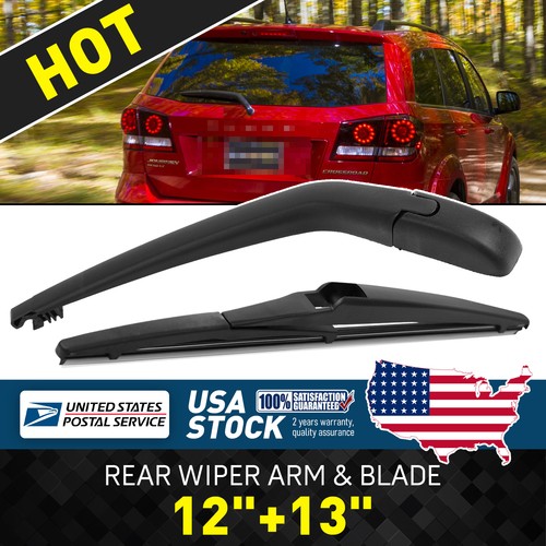 All Season US Rear Windshield Back Wiper Arm Blade Set 12"+13" OEM Replacement
