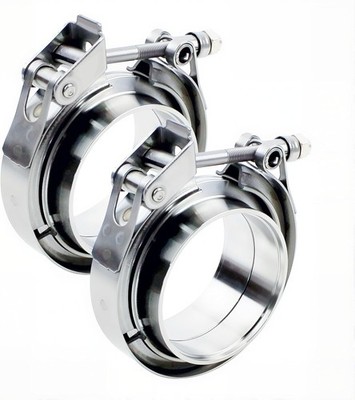 3 Inch Male Female Flanges V Band Clamp Quick Release Metal Turbo Exhaust Clamp