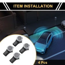 4 Pcs Bumper Reverse Backup Parking Sensor For Ford For Ranger 2019-2023 4 Pcs Bumper Reverse Backup Parking Sensor For Ford For Ranger 2019-2023