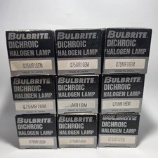 Lot of 14 Bulbrite Q75MR16EM Halogen Lamp 75W 120V Medium E26 Screw Base Japan