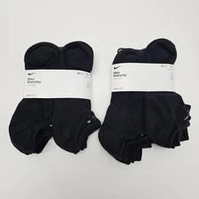 Nike Men's Everyday Plus Cushioned Dri-Fit No-Show Socks 12 Pairs | Size Large