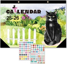 Desk Calendar 2026-17-Month (Aug 2025 - Dec 2026) Large 17X12 Inches, Desktop/Wa