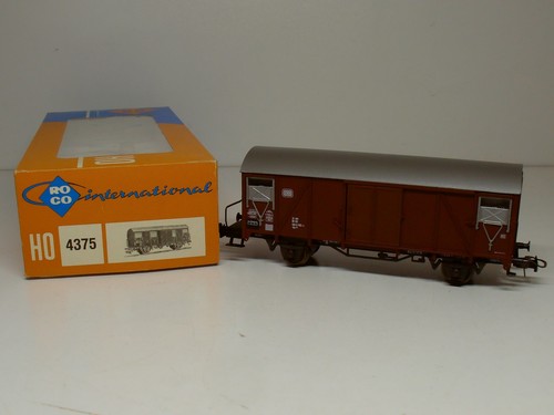 ROCO Spur H0 4375 Güterwagen 134 5 753-4 der DB Schiebetüren braun 1:87 in OVP | Zustand: Gebraucht