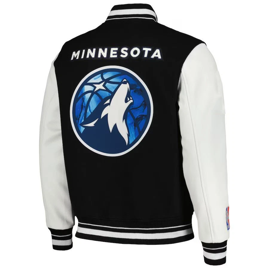 Minnesota Timberwolves Baseball Jacket, Basketball Team Fan Gift